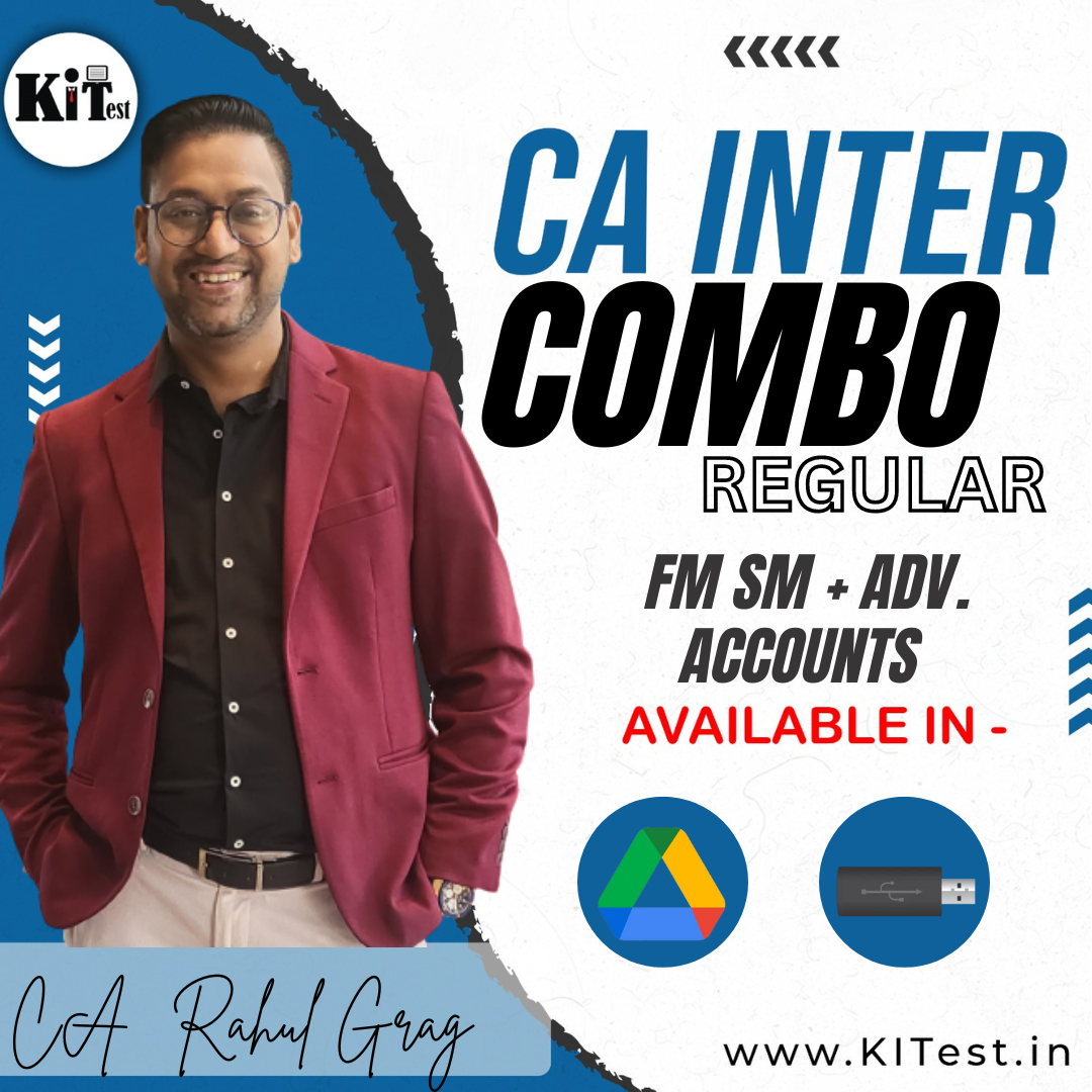 CA Inter Combo (FM SM and Advanced Accounts) Regular Batch CA Rahul Garg